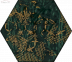 Плитка Ceramika Paradyz Intense Tone Green Inserto Heksagon B декор (19,8х17,1)